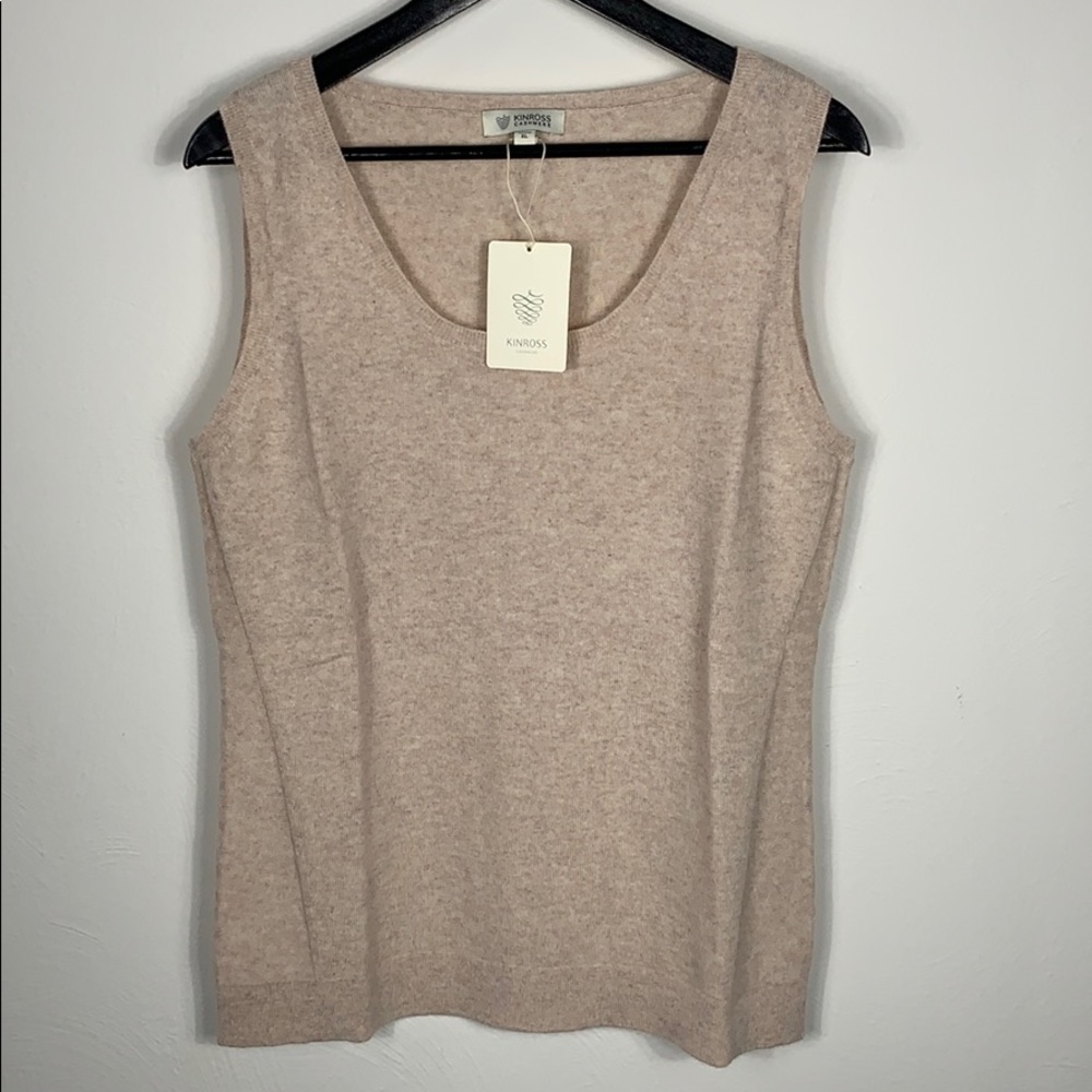 KINROSS 100% Cashmere Tank-top